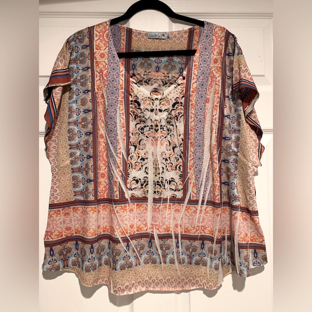 NWOT Unity World Wear Stretch Top